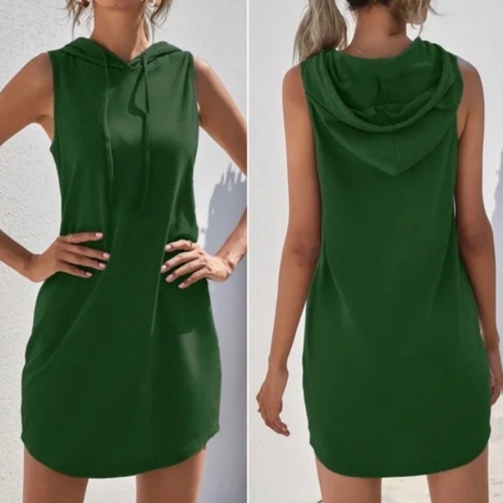 LAST FEW Cozy Minimalist Sleeveless Hoodie Casual Dress - Picture 7 of 7